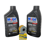 Kit Troca de Óleo 20w50 Mobil Filtro Moto Honda CB XRE 300 Twister Tornado Fazer NX