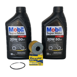 Kit Troca de Óleo 20w50 Mobil Filtro Moto Honda CB XRE 300 Twister Tornado Fazer NX