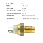 Sensor Duplex Temperatura Ford Del Rey, Pampa 1.8 AP 1989/ MTE 3060