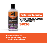 Cristalizador de Vidros Parabrisa Sieger SP126 100ml Automóveis Carro Pick'up Van Caminhão