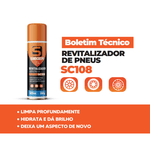 Revitalizador Limpa Pneu Sieger SC108 300ml Hidrata e dá Brilho