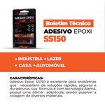 Adesivo Epoxi Líquido Sieger SS150 16g (similar araldite)