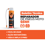 Kit Reparador Veda Pneu Moto SS101 300ml