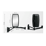 Espelho Retrovisor Completo L.Esquerdo Ford Cargo 1215 1415 1617 1621 1622 2422 2425 2426 4030 98/08 Bepo