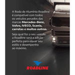 Roda 10 Furos Alumínio 295 Polimento Externo Forjada - Alto Brilho - Roadline Caminhão Carreta