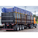 Conjunto Cinta Catraca de Cargas 5.000kg Laranja para Amarração Caminhão Carreta