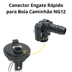 Conexão Engate Rápido NG 12x1/2 Tanque Comb. Ford Cargo Iveco Volks