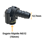 Conexão Engate Rápido NG 12x1/2 Tanque Comb. Ford Cargo Iveco Volks