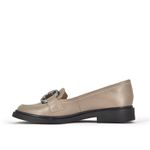 Loafer Feminino Couro Cinza Fendi 