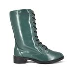 Bota Coturno Clássico Couro Verde 