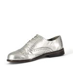 Oxford Feminino Couro Prata