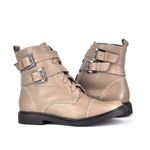 Bota Coturno Feminino Cinza