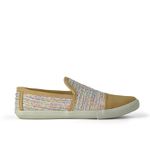 Tênis Slip On Feminino Nobuck e Tweed