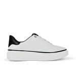 Tênis Masculino Couro Branco e Preto