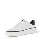 Tênis Masculino Couro Branco e Preto