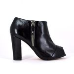 Ankle Boot Preto Salto Grosso