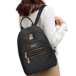 Kit Mochila Luxo Social com Bolsa e Porta Moedas Preto