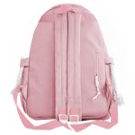 Mochila Bolsa Média Estilo Infantil Escolar Corda Lateral e Acessórios Rosa