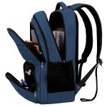 Mochila Multifuncional Prática Leve E Resistente Trabalho Azul
