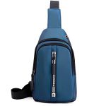 Bolsa Shoulderbag Porta Documentos Semi Impermeável Transversal Azul