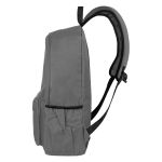 Mochila de Costas Escolar Casual Com Chaveiro Mini Bag Cinza