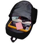 Mochila de Costas Escolar Casual Com Chaveiro Mini Bag Preto