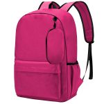 Mochila de Costas Escolar Casual Com Chaveiro Mini Bag Rosa Pink