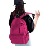 Mochila de Costas Escolar Casual Com Chaveiro Mini Bag Rosa Pink