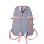Mochila Média Estilo Infantil Juvenil Moderna Colorida Cinza