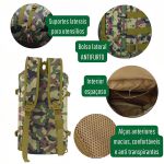 Mochila Grande Camuflada Militar Camping Reforçada Com Alça Transversal Verde