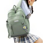 Mochila Escolar Resistente Semi Impermeável Moderna Alta Qualidade Premium Verde