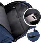 Mochila Executiva Compartimento Para Notebook Azul