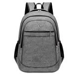 Mochila Média Executiva Casual Discreta Compartimento Para Notebook Cinza