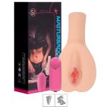 Masturbador Vagina Em Cyberskin Com Vibro SI (1100-14740) - Bege