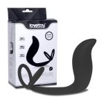 *Plug Formato de Golfinho Com Anel e Estimulador de Próstata SI (1301) - Preto