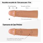 Capa Peniana De 12cm Para 17cm Big Man III SI (1456) - Bege