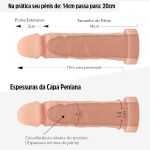 Capa Peniana de 16cm Para 20cm Cyberdick (SF6-17308) - Bege