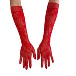 Luva Arrastão Trabalhada (17904) - Vermelho