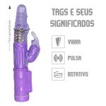 Vibrador Rotativo 36 Vibrações SI (5168) - Roxo