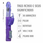 Vibrador Vai e Vem Estimulador Butterfly SI (5169-ST346) - Roxo