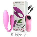 *Vibrador Para Casal Recarregável Chad Duplo SI (5228-ST303) - Rosa