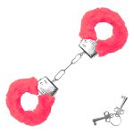 Algema em Metal Com Pelúcia Hand Cuffs SI (5268) - Rosa Pink