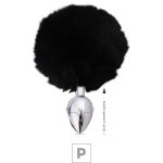 Plug de Metal P Com PomPom SI (5501) - Preto