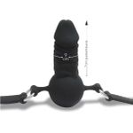 *Mordaça Com Plug Formato de Pênis SI (5807) - Preto