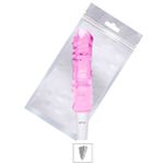 Vibrador Formato De Pênis Com Nódulos Massageadores -(6174) - Rosa