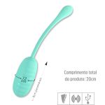 Cápsula Vibratória Recarregável Kirk SI (6308) - Verde Claro