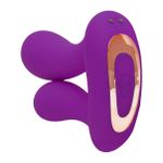 Plug Silicone Duplo Com Vibro Mento SI (6688) - Roxo