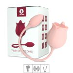 Estimulador Recarregável Formato de Rosa Blossoms SI (6910). - Rosa