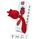 Estimulador Recarregável Formato de Rosa Rose Pro 2 SI (7007). - Vermelho