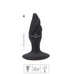 Plug de Silicone Com Vibro e Rotação Whirlwind SI (7123) - Preto